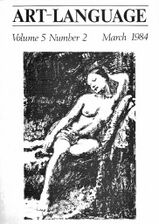 Art-Language Vol. 5 No. 2 March 1984
