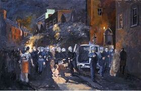 Study for Index: Incident in a Museum 8 (Riot in Brighton)