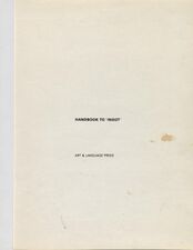 Handbook to 'Ingot' 1971