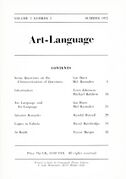 Art-Language Vol. 2 No. 2 (1972)