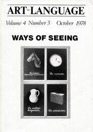 Art-Language Vol. 4 No. 3 October 1978