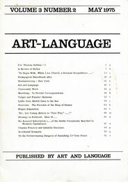 Art-Language Vol. 3 No. 2 May 1975