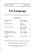 Art-Language Vol. 2 No. 1 (1972)