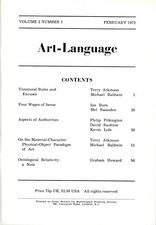 Art-Language Vol. 2 No. 1 February 1972