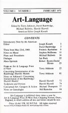 Art-Language Vol. 1 No. 2 February 1970