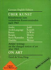 Über Kunst/On Art 1974