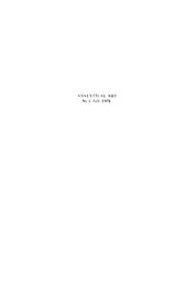 Analytical Art No. 1 July 1971