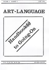 Art-Language Vol. 2 No. 4 June 1974
