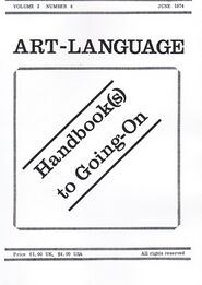 Art-Language Vol. 2 No. 4 June 1974