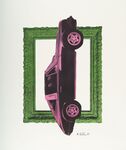 An Albert Oehlen print dated 1989