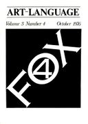 Art-Language Vol. 3 No. 4