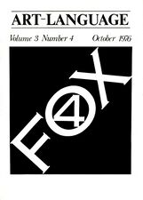 Art-Language Vol. 3 No. 4 October 1976