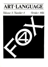 Art-Language Vol. 3 No. 4 October 1976