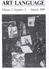 Art-Language Vol. 5 No. 3 March 1985