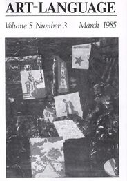 Art-Language Vol. 5 No. 3 March 1985